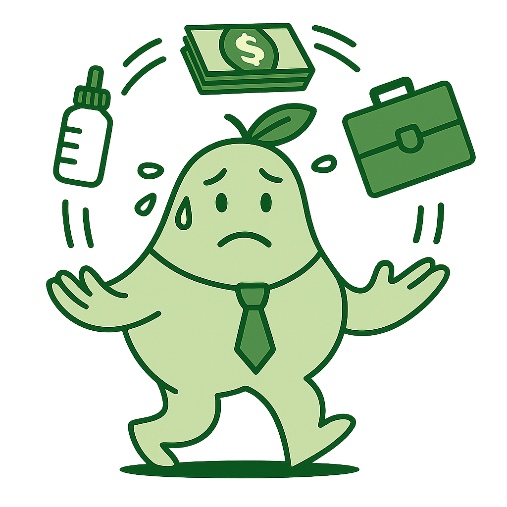Pear juggling responsibilities